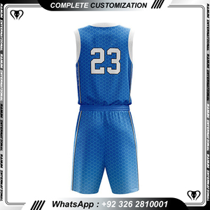 Ropa deportiva de alta calidad Oem logotipo personalizado diseño de impresión al por mayor hombres en blanco liso gimnasio chaleco pantalones cortos Jersey baloncesto traje conjunto - Product Image 3