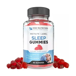 Vox NutritionによるSleep Well Gummies自然な睡眠補助剤である60カウントのグミ安らかなリラックスしたメラトニンの就寝時の味素晴らしい
