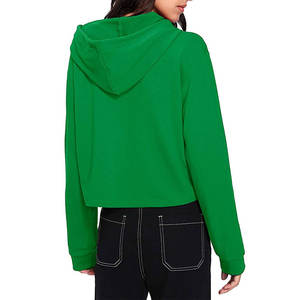 Sudadera con capucha recortada de alta calidad para hombres y mujeres 100% sudaderas con capucha de punto recortadas de cuello redondo para otoño invierno al por mayor - Product Image 6