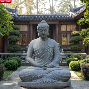 Estatuas Decorativas <span class=keywords><strong>de</strong></span> Buda <span class=keywords><strong>de</strong></span> Mármol para Exteriores en Venta - Product Image 5
