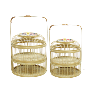 ผลิตภัณฑ์ยอดนิยมสร้างพื้นที่ที่อบอุ่นและเป็นระเบียบด้วยตะกร้าเก็บไม้ไผ่ธรรมชาติคุณภาพสูง - Product Image 1