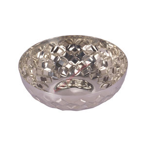 Ensemble de vaisselle plaqué cuivre antique bol en métal de fer en acier de haute qualité poli fleur haut pour les mariages décor à la maison durable - Product Image 6