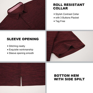 Polo liso al por mayor personalización logotipo diseño Polo camiseta personalizada bordada Golf Polo camisas para hombres Spandex tela de algodón - Product Image 6