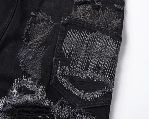 กางเกงยีนส์ผ้ายีนส์สวมใส่สบายสำหรับผู้ชายที่ออกแบบมาสำหรับสวมใส่ในชีวิตประจำวันด้วยผ้านุ่มและสไตล์ทันสมัยที่สมบูรณ์แบบสำหรับนอกสถานที่แบบลำลอง - Product Image 3