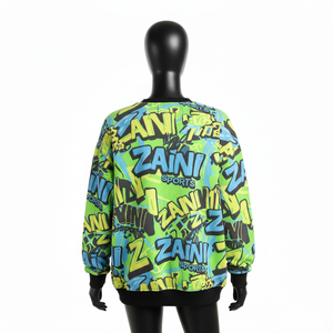 Sweat-shirt oversize pour femme, en polaire polyester premium 280 GSM, doux, chaud, impression par sublimation, logo personnalisé, sweat-shirts respirants pour femme - Product Image 2