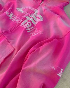 Fábrica de ropa Sudadera con capucha personalizada Peso pesado desgastado Serigrafía Logo Sudaderas con capucha Pullover Lavado ácido Sudadera con capucha Hombres - Product Image 5