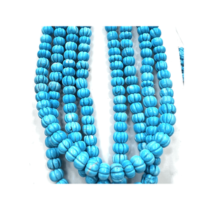 Perles de pierre de turquoise Hawolite naturelle de qualité supérieure, 14 pouces, taille environ 8-12 mm, pour la fabrication de bijoux de haute qualité - Product Image 1