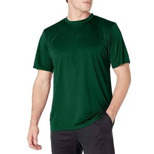 T-shirts pour hommes en coton respirant à manches courtes de style streetwear, couleur noire, OEM personnalisé, coupe slim, col rond - Product Image 4