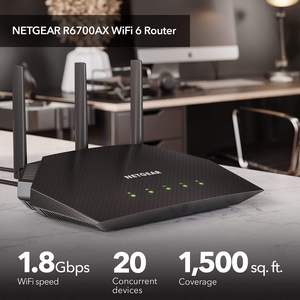 Routeur portable NETGEAR LTE (R6700AX) WiFi 6 4 flux, pare-feu, 300 Mbps, fonctionnalités de sécurité, VoIP domestique, VPN, partage WiFi - Product Image 1