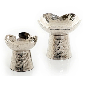 Set of Two Eco-Friendly Stainless Steel <b>Chocolate</b> Bowls Silver Polished Finish Round Shape Decorative Designer <b>Wedding</b> Party Use - Product Image 3