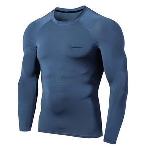 Low Moq Custom Size Sublimated BJJ Rash Guard For Men Custom 85% <b>Polyester</b> 15% Spandex Fiber MMA Grappling Compression Shirts - Product Image 1