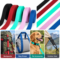 Sangle tissée en nylon et polyester résistante aux UV, à l'abrasion et aux intempéries, durable, pour sac à dos extérieur et accessoires pour animaux de compagnie