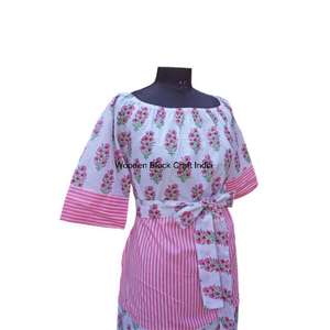 Vestido Maxi Boho Moderno y Ligero, 100% Algodón, Transpirable, Lavable, Ecológico, Estampado Floral Rosa, Elegante, Estilo Veraniego - Product Image 5