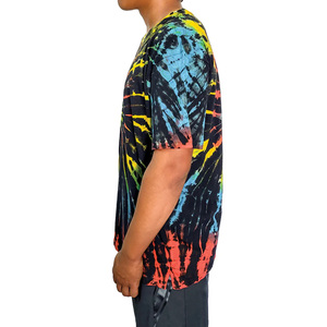 Streetgrace-T-shirts d'été teintés pour hommes, vêtements décontractés OEM en coton respirant personnalisés avec logo et étiquette de marque - Product Image 4