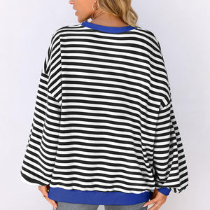 2025 Venta caliente nuevo estilo logotipo personalizado sudadera de mujer de gran tamaño de alta calidad logotipo personalizado algodón sudadera de manga larga Mujer - Product Image 2