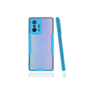 Pour Xiaomi Mi 11T Pro 5G Étui MRSA Élégant Bleu Silicone Housse de Protection Arrière Protection de Téléphone Portable Modèle 9A - Product Image 1