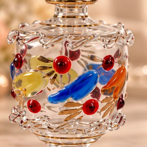 Frascos de Perfume Egipcios Hechos a Mano, de Vidrio con Diseño 3D en Relieve, Grabado en Oro, Personalizables, Diseño Único, Tapón Decorativo de Vidrio - Product Image 2