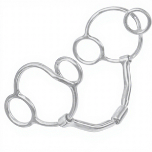 Nouveaux mors à bevel en fer doux de haute qualité 2026 pour l'équitation, avec anneaux en cuir pour écurie et embout de mors à rênes lâches - Product Image 6