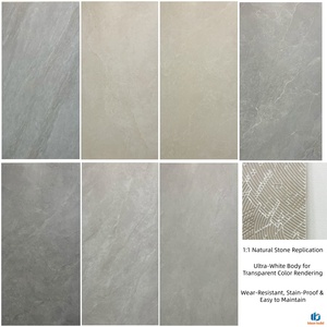 Carreaux de porcelaine répliques 1:1 effet marbre ultra-blanc brillant 750x1500mm pour sol/mur, idéaux pour cour, chambre et salle de sport - Product Image 1