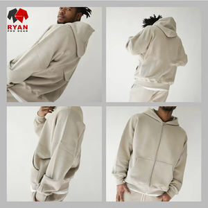 เสื้อมีฮู้ดแบบสวมหัวผ้าฟลีซสำหรับผู้ชายเสื้อผ้าแนวสตรีทแบบลำลองสำหรับฤดูหนาวทำจากผ้าฝ้ายโพลีเอสเตอร์ระบายอากาศได้ดีมีกระเป๋าด้านหน้า - Product Image 2