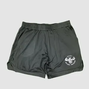 Pantalones Cortos Deportivos Big Dawg Xolo Negros de Poliéster, con Bordado y Logotipo, Estilo Bermuda con Cintura Elástica - Product Image 1