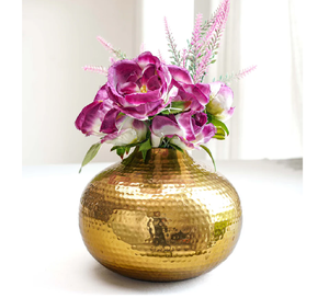 Maceta Dorada de Metal para Decoración del Hogar, Maceta Decorativa para Interiores, Sala de Estar, Regalos para Festividades - Product Image 2