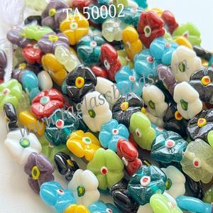 Las mejores cuentas de vidrio indias para la fabricación de joyas Cuentas hechas a mano para la fabricación de joyas Cuentas de vidrio de tiras esmeriladas indias - Product Image 4