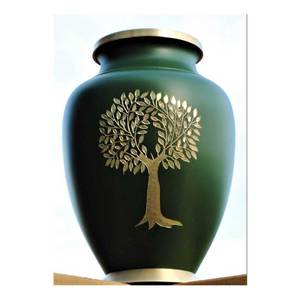 Produits funéraires en métal Urnes à jeton créatives finies brillantes Urne à jeton souvenir personnalisée pour cendres humaines Fournitures de crémation - Product Image 1