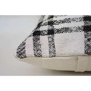 Haute qualité 16x24 pouces gris pied de poule Plaid laine oreiller Vintage carré décoratif Accent pour printemps tissu tissé - Product Image 4