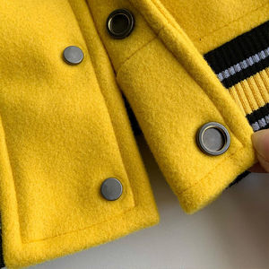 Veste bomber universitaire en laine 100% avec broderie personnalisée, manches en cuir, style américain pour hommes, faible MOQ - Product Image 5