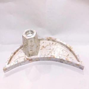 Royal Look Mother of Pearl and Resin Bakhtoor <b>Burner</b> Moon Shape Tray Box at Reasonable Rate by Indian Manufacturer - Product Image 2