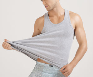 Débardeur de gymnastique pour hommes actifs Stringer sans manches bon marché pour chemise de fitness haut de musculation - Product Image 6