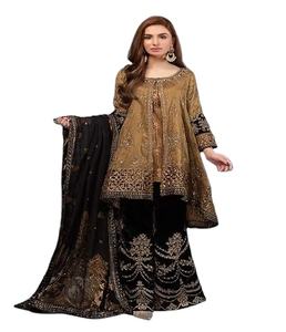 2023 OEM shalwar kameez_ ดีไซน์ล่าสุด shalwar kameez สำหรับผู้หญิงที่มีสีที่กำหนดเองเหมาะกับสุภาพสตรี ODM - Product Image 2