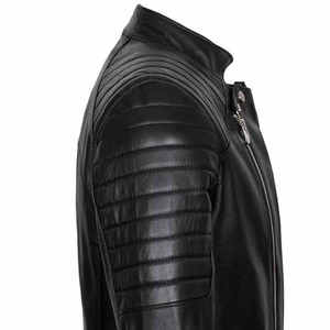 Veste en cuir confortable pour hommes Veste en cuir en peau de mouton 100% Veste en cuir véritable avec logo et design personnalisés - Product Image 5