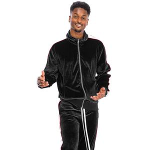 Latest Fashion Design Tracksuit for Men High Quality Streetwear Tracksuit <b>100</b>% <b>Nylon</b> Velvet Customized Tracksuit for Men - Product Image 1