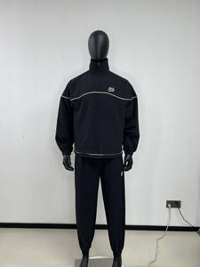 Ensemble de survêtement d'hiver surdimensionné et épais à capuche, 100% coton, pantalon de jogging ample, ensemble de survêtement personnalisé avec éléments réfléchissants 3M - Product Image 4