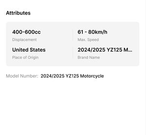 Vente rapide - NOUVEAU - Moto YZ125 2024/2025 - Product Image 4