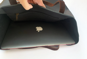 กระเป๋าโท้ทหนังแท้สีดำสำหรับผู้หญิง แฟชั่นกระเป๋าโท้ทหนังแท้แบบสั่งทำพิเศษ กระเป๋าถือแบบเปิดปิดสบายๆ กระเป๋าถือสำหรับผู้หญิง - Product Image 4