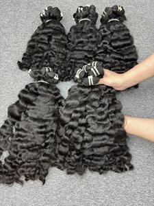 Cabello crudo vietnamita de alta calidad, paquete ondulado suelto de ondas naturales, cabello virgen crudo 100%, extensiones de cabello de un donante, venta al por mayor - Product Image 5