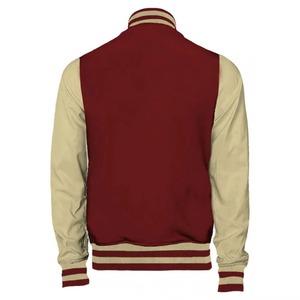 Chaqueta Bomber de Béisbol Letterman Personalizada de Alta Calidad, Talla Grande, para Hombre, de Lana, con Cuello Alto, para Equipo Deportivo - Product Image 2