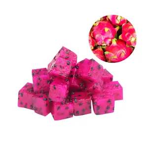 CHUNK DE FRUTA DE DRAGÓN ROJO CONGELADO DE VIETNAM-CUBO PITAYA CONGELADO MEJOR VENDEDOR PARA JUGO Y SMOOTHY PRECIO COMPETITIVO