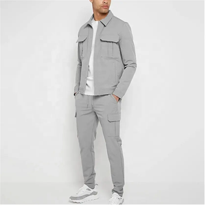 Chándales cortavientos informales hechos a medida de alta calidad para hombres transpirable ligero poliéster/algodón entrenamiento y ropa para correr - Product Image 1