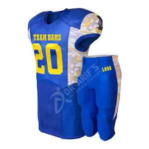 Uniformes de Fútbol Americano por Mayor, Diseño Personalizado, Ropa Deportiva Sublimada, Uniformes de Equipo Sublimados Personalizados - Product Image 4