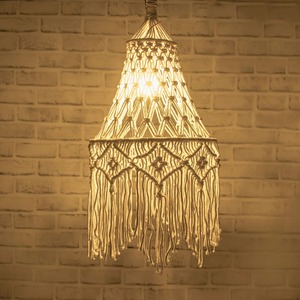 Meilleure vente abat-jour en macramé fait à la main pour la décoration intérieure | Abat-jour de qualité supérieure au prix de gros - Product Image 1