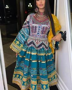 Vestido Afgano Kuchi de la Mejor Calidad para Mujer, Nuevo Diseño, Patrón Sólido, Decoración de Encaje, Casual, Profesional, Suministro al por Mayor, ODM - Product Image 3