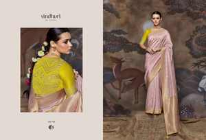 Dola Silk butti Work Saree เสื้อเบลาส์เย็บปักลายดีไซน์เนอร์ผ้าอินเดียและปากีสถาน - Product Image 5