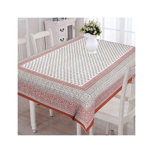 Nappe de table personnalisée en lin 100% biologique de haute qualité, classique, douce, brodée, certifiée GOTS, imperméable, unie, imprimée - Product Image 6