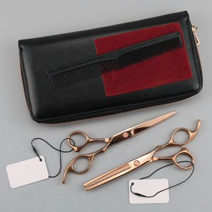 Tijeras de corte de pelo Tijeras Peluquero Profesional de acero inoxidable Peluquería Tijeras de adelgazamiento y corte Fabricación de cuchillos - Product Image 5