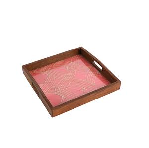 Platos y bandejas hechos a mano de color dorado con mango de metal en forma de planta Precios - Product Image 6