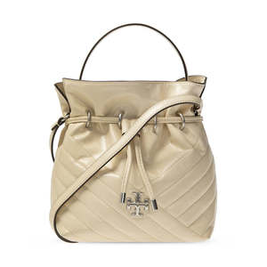 Borsa a Spalla Tory Burch in Pelle Marrone con Logo, Stile Vintage Bohemien Geometrico, Doppie Cinghie per Giorno e Notte, Vera Pelle Estiva - Product Image 1